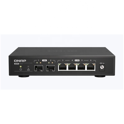 ভালো দাম স্টক QSW-2104-2S 4 x 2.5GbE RJ45 পোর্ট সহ অপরিচালিত ইথারনেট সুইচ 2 x 10GbE SFP অপটিক্যাল ফাইবার পোর্ট মূল 100% অনলাইন
