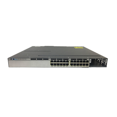 Buen precio Comutador PoE administrado de 24 puertos de capa 3 con puertos Ethernet 10/100/1000 Tamaño personalizado Base LAN apilada WS-C3750X-24P-L en línea