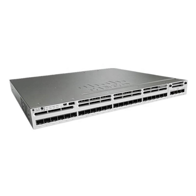 Harga yang bagus 24 Gigabit SFP Port Cisco WS-C3850-24S-E Managed L3 Switch Cocok untuk Workstation dan Disesuaikan on line