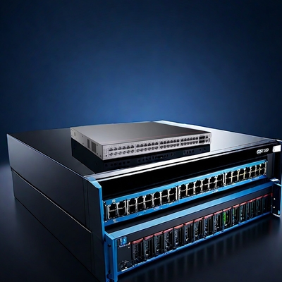 Buen precio S5732-H48S6Q 44 GE SFP 4 10 GE SFP 6 40 GE QSFP Todos los interruptores ópticos con una sola potencia Diseño compacto y velocidad de transferencia de datos en línea