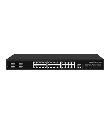 Goede prijs 10/100/1000Mbps Transmissiesnelheid 28 Port Switch SG3000-RX-24N4X met capaciteit en L3-beheerde functies ZX-SWTG3424S online