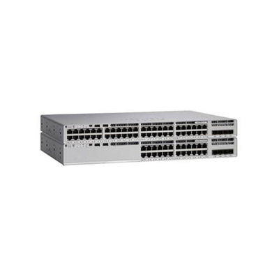 Bom preço C9200L-24T-4G-E Switch de rede de 24 portas com função SNMP e taxa de encaminhamento de pacotes de 41,66 Mpps on-line