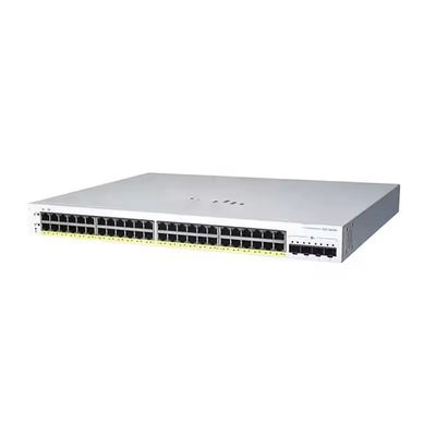 Bom preço CBS350-48FP-4G-CN 48 Port POE Managed Network Switch com taxa de transmissão de 10/100/1000Mbps e funções LACP QoS SNMP on-line