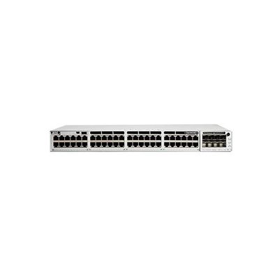 Buen precio C9300L-48T-4X-E Switch de red Gigabit de 48 puertos con función LACP y 4 enlaces ascendentes de 10G en línea