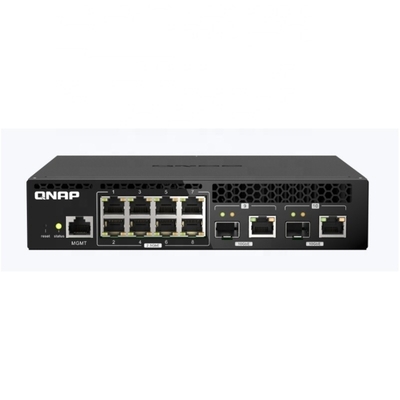 ভালো দাম QSW-M2108R-2C দুটি 10GbE SFP+/RJ45 কম্পোজিট পোর্ট এবং আটটি 2.5GbE ইথারনেট পোর্ট ওয়েব ভিত্তিক এনএমএস সুইচ অনলাইন