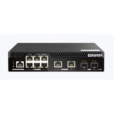 Giá tốt. QSW-M2106PR-2S2T 2.5GbE 802.3bt PoE Port+ 10GbE 802.3bt PoE Port+ 10GbE SFP Optical Port Web-based NMS Switch trực tuyến
