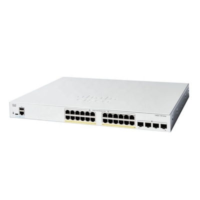 좋은 가격 새로운 오리지널 C1300-24FP-4G 24-포트 기가비트 PoE+ 컴플라이언트 관리 네트워크 스위치 (370W) 온라인으로