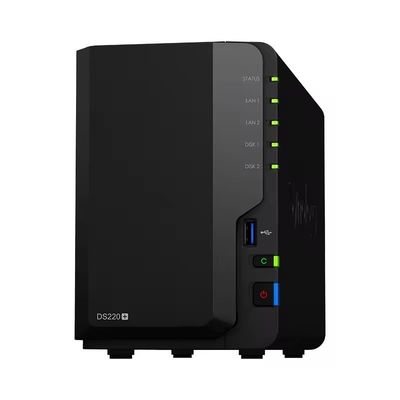 Buen precio NAS de 2 bahías compacto y de alto rendimiento para copia de seguridad de datos - Synology DiskStation DS220+ (Sin discos) en línea