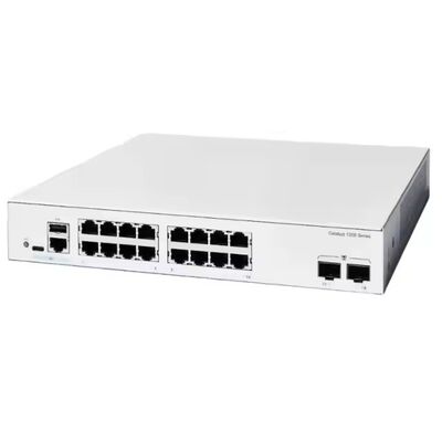 Хорошая цена Cisco Switch C1200-16P-2G 16-портный сетевой коммутатор PoE+ с мощностью 68 Гбит/с и скоростью передачи 10/100/1000 Мбит/с онлайн
