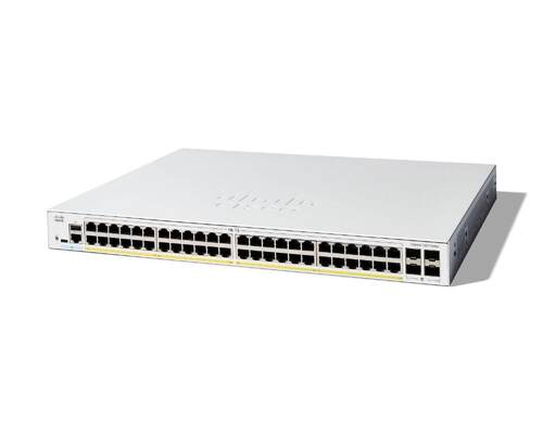 Goede prijs Cisco C1300 Serie 48-poorts Ethernet PoE-switch met 370W PoE-budget en 4x 1G SFP Uplinks online