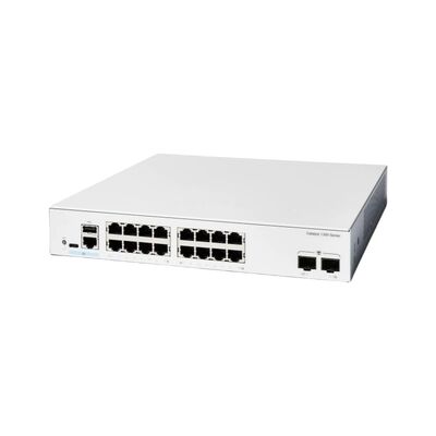 Goede prijs C1300 Serie 16 Poorten POE 2 Gigabit Ethernet Layer 3 Managed Netwerk Switch online