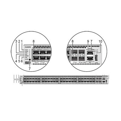 قیمت خوب S5731-S48P4X اصلی جدید 48 10/100/1000Base-T Ethernet Port POE Switch با 4 10 گیگابیت SFP + آنلاین