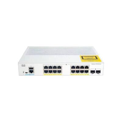 Buen precio 16x puertos Ethernet PoE+ de 10/100/1000 con presupuesto PoE de 240W y 2x uplinks SFP de 1G Switch de red en línea