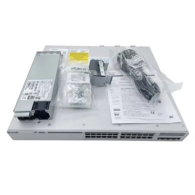Goede prijs Originele Cisco Catalyst 9300X-24Y-A Enterprise Netwerk Switch met 24 poorten 25G/10G/1G SFP28 en POE online