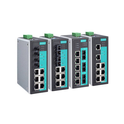 Buon prezzo Switch Ethernet gestito Moxa EDS-408A-SS-SC-T con 6 porte 10/100BaseT(X) e 2 porte 100BaseFX monomodali per ambienti da -40 a 75°C in linea