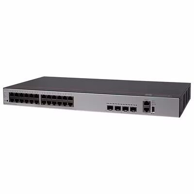 Goede prijs CloudEngine S5735-S24U4XE-V2 Industriële Netwerkswitch met 4 x 10GE SFP+ Poorten, 2 x 12GE Stack Poorten en 336 Gbps Schakelcapaciteit online