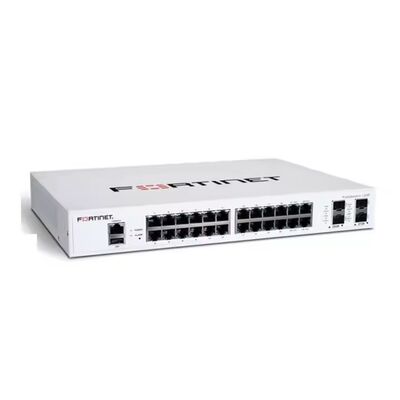 Bon prix Commutateur réseau FortiSwitch FS-124F-FPOE 24xGE avec 10/100/1000Mbps et prise en charge POE en ligne