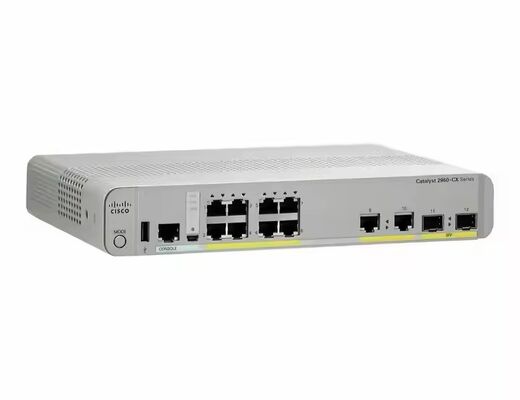 Καλή τιμή Αρχικό Cisco WS-C2960CX-8TC-L 8 θύρα 10/100/1000Mbps Stackable Smart Network Switch σε απευθείας σύνδεση