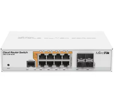 Good price Mikrotik 8x Gigabit Ethernet Smart Network Switch with Poe-out 4x Sfp and RouterOS L5 CRS112-8P-4S-IN online