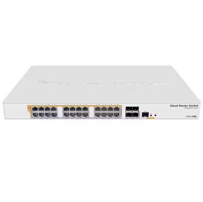 Καλή τιμή Νέο και πρωτότυπο MikroTik CRS328-24P-4S+RM 4 θύρες 10 Gigabit 24 Port Poe Gigabit Network Switch CRS328-24P-4S+RM σε απευθείας σύνδεση