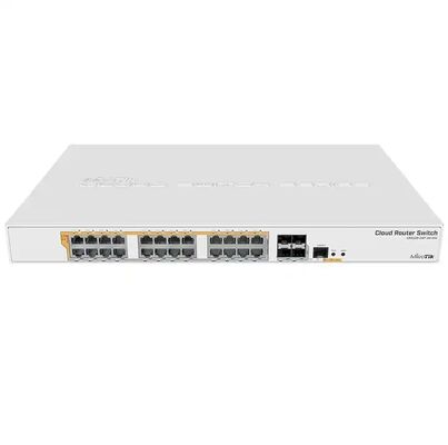 Goede prijs Nieuwe originele CRS328-24P-4S+RM Mikrotik 4-poort 10 Gigabit 24 Port Poe Gigabit Network Switch Poe Switch Met een goede prijs online
