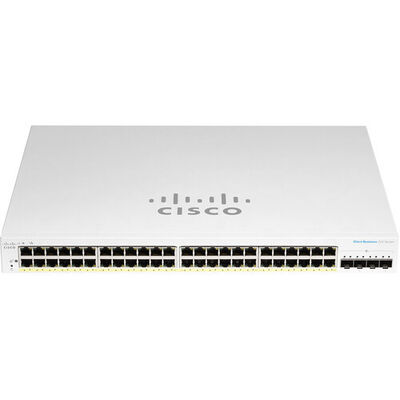 ราคาดี CBS220-48P-4G CBS220-48P-4G-CN Cisco Business 220 Series Smart Switches 48 Port Poe Layer 2/ 3 Industrial Ethernet Switches สวิตช์อินดัสเตอรี่ ออนไลน์