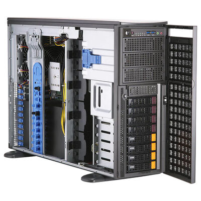 Bom preço Servidor Supermicro SYS-740GP-TNRT DP Intel, Workstation Torre com 4 GPUs on-line