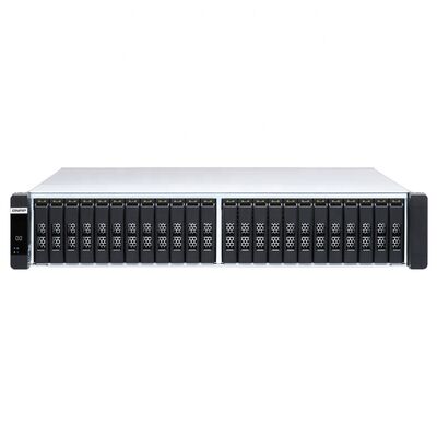 سعر جيد QNAP ES2486dc-2142IT-128G جهاز تحكم مزدوج ، 10GbE SFP + ، 24-Bay SATA SSD ، Intel Xeon CPU ، 64GB ذاكرة الوصول العشوائي ، فتحات PCIe ، 2U All-Flash الانترنت