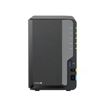 Buen precio Nuevo DS224+ Ds224 Interfaz USB sin disco de 2 bajas NAS 2U Rack Size DiskStation para almacenamiento en red en stock en línea
