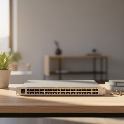 Buen precio USW-48-PoE 48 puertos Enterprise Switch multifunción Gigabit Layer 2 Ethernet Switch en línea