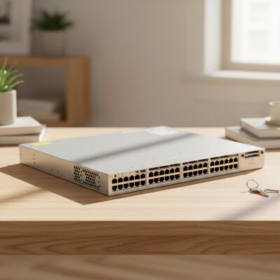 Bom preço C9300L-48P-4G-A Layer 3 Switch C9300L série 48 portas PoE+ 4 X Gigabit SFP Uplinks Switch de rede on-line