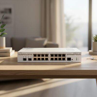 良い値段 オリジナル CCR2004-16G-2S+エンタープライズルーター 16x ギガビットイーサネットポートと2つの10G SFP+ケージワイヤレスルーター オンライン
