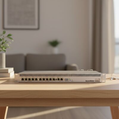 Bom preço Mikrotik RB1100AHx4 13x Gigabit Ethernet Ports 2.4GHz DC Alimentado com 10/100Mbps Enterprise Router on-line