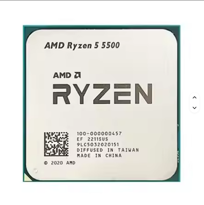Goede prijs AMD Ryzen 5 5500 CPU AMD Processor 3.6GHz 6 Core 12 Thread CPU 7NM L3 AM4 Socket Tray PCIE 3.0 Zen3 Processor AMD CPU online