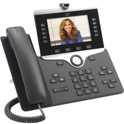 Buon prezzo Il nuovo telefono IP Cisco CP-8865-K9 montabile a parete con supporto per piedi color antracite supporta Wi-Fi//SIP a buon prezzo in linea